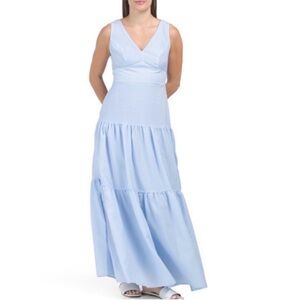 Taylor Light Blue Maxi Dress